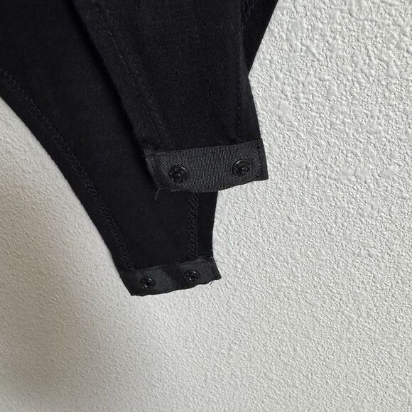 Miley + Molly‎ Bodysuit Womens Small Black Mesh Sheer Nylon Ballet Fairy Grunge - Picture 10 of 14